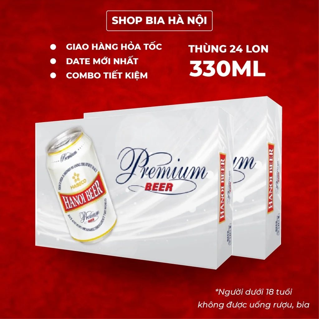 Beer Premium can 330 ml from vietnam
