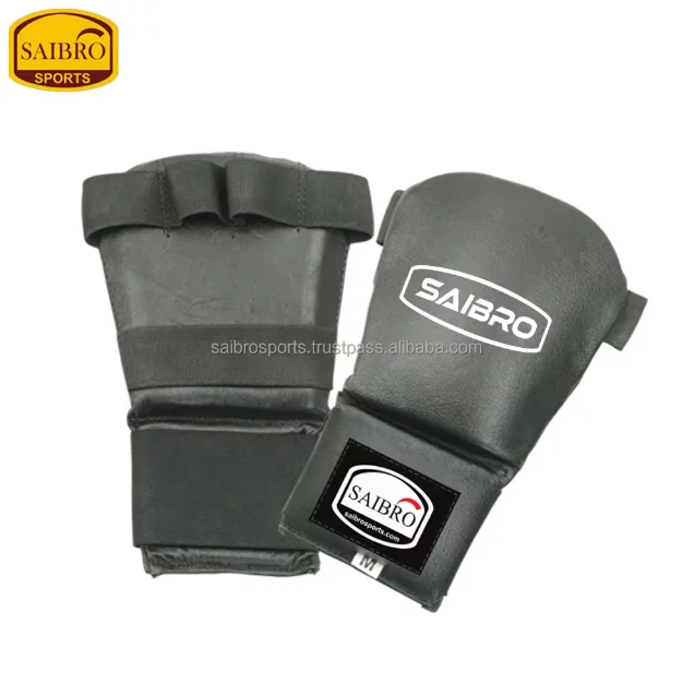 High Quality Karate Training Mitts Customizable Logo Karate Gloves for MMA Kick Boxing Made from Cowhide Leather PU