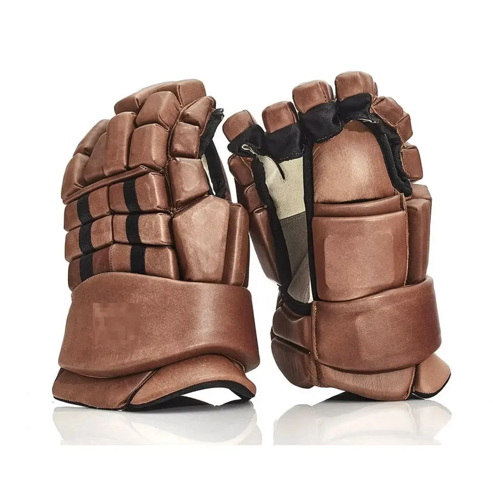 High Quality Customized Logo And Color Ice Hockey Lacrosse Gloves Hockey Accessories Full Finger Lacrosse Gloves