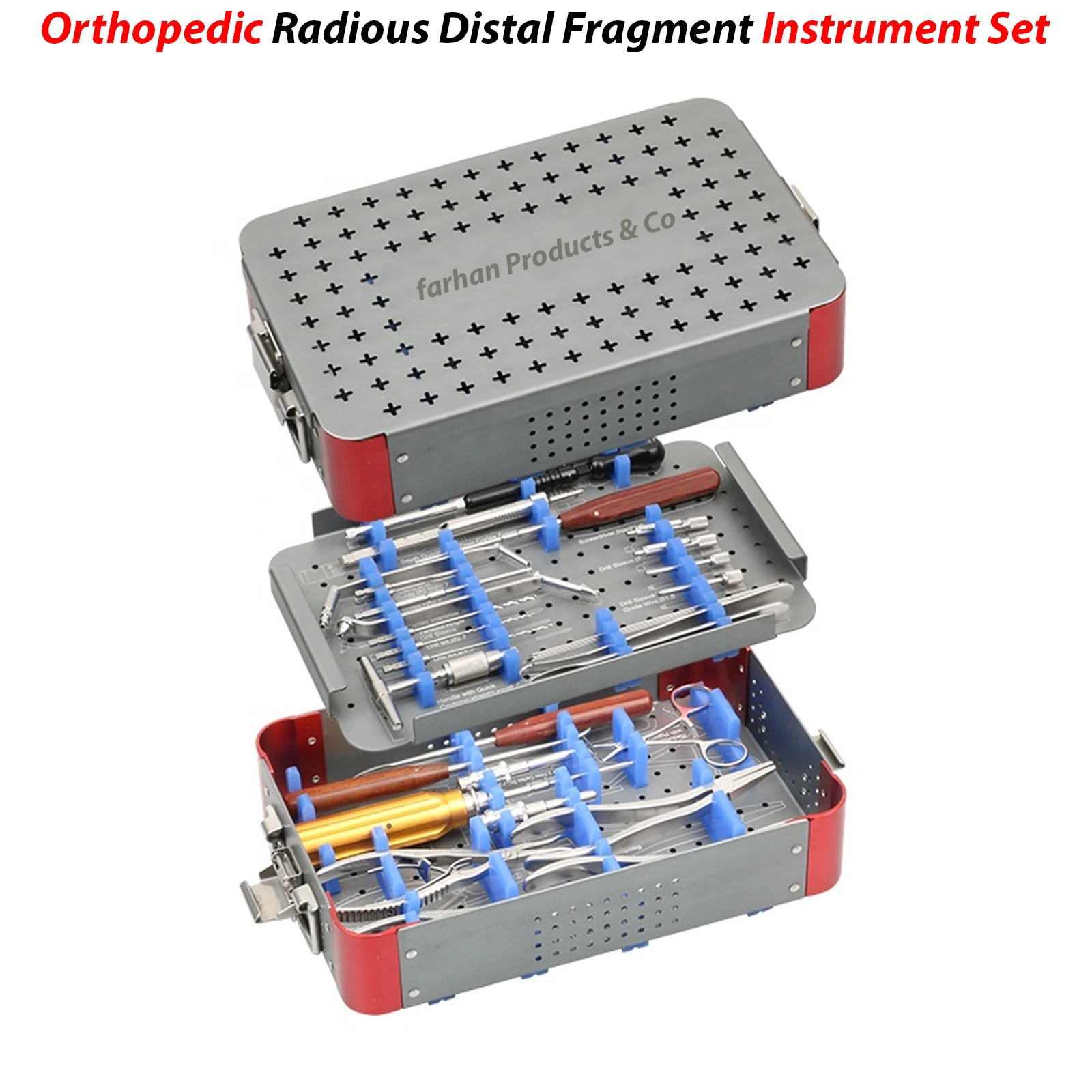 Small Fragment Safety Locking Plates & Screws Set Orthopedic / veterinary