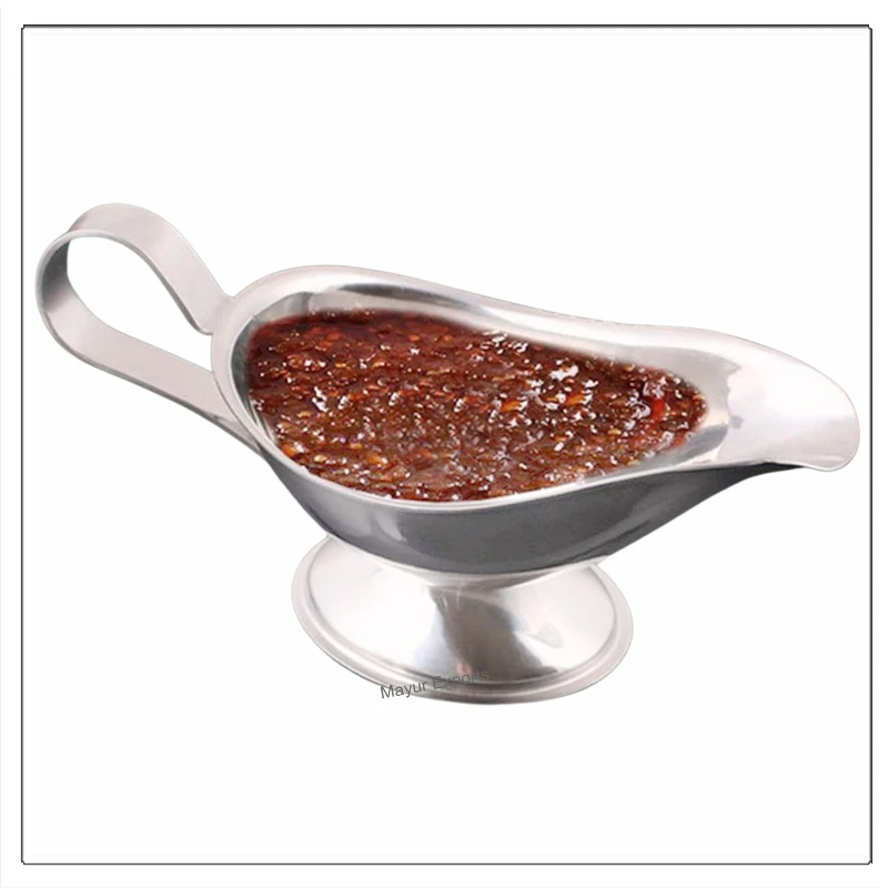 Stainless Steel Gravy Boat Metal Gravy Pot - 3 oz