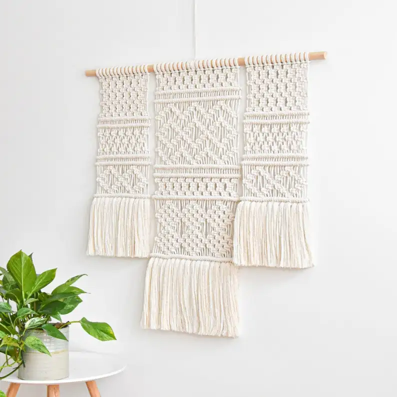 Hand-woven tassel hanging cotton rope Dream Catchers wall Ornament Macrame Tassels Wall Hanging Home Decor