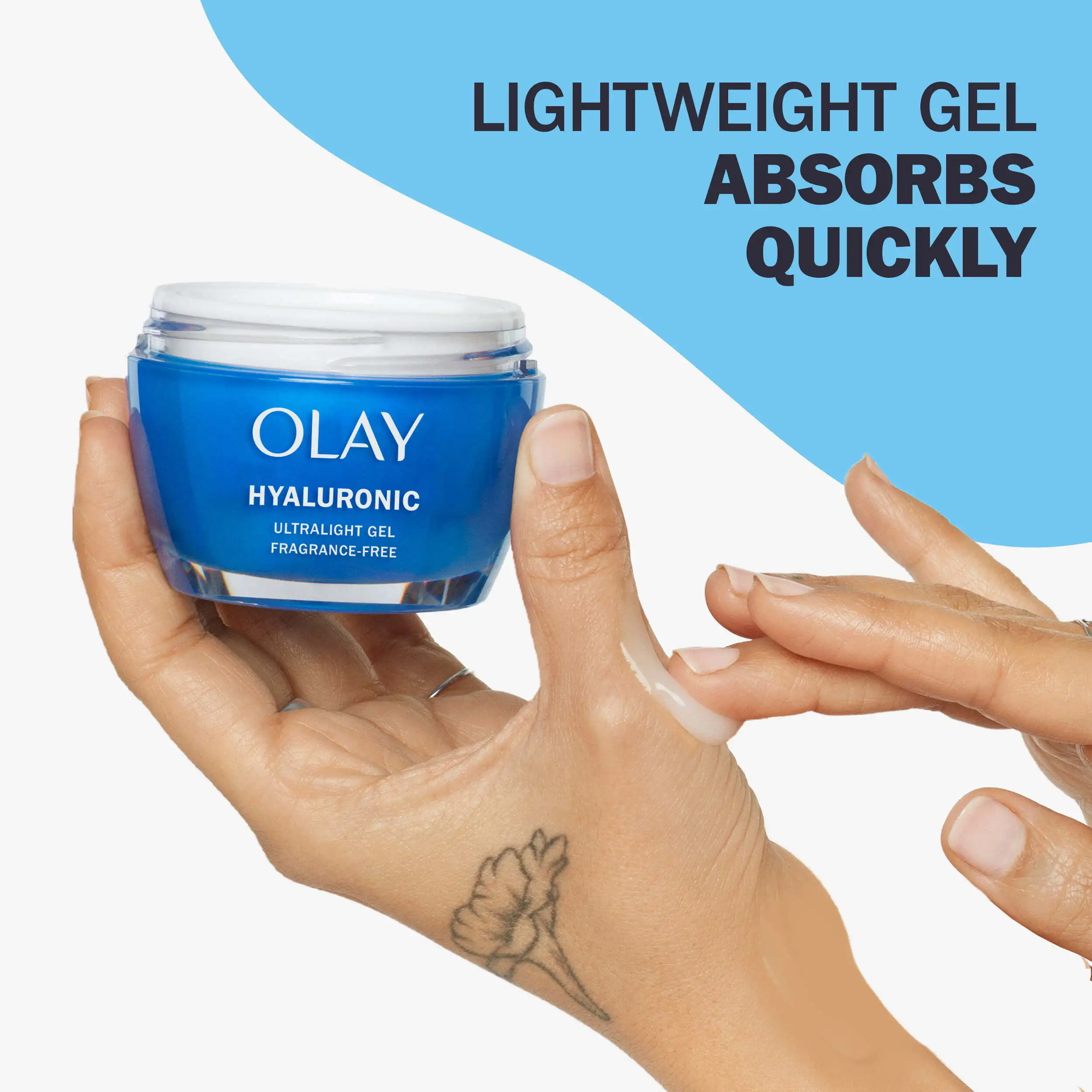 Olay Skin Care Regenerist Hyaluronic Acid + Peptide 24 Gel All Facial Moisturizer, 1.7 oz
