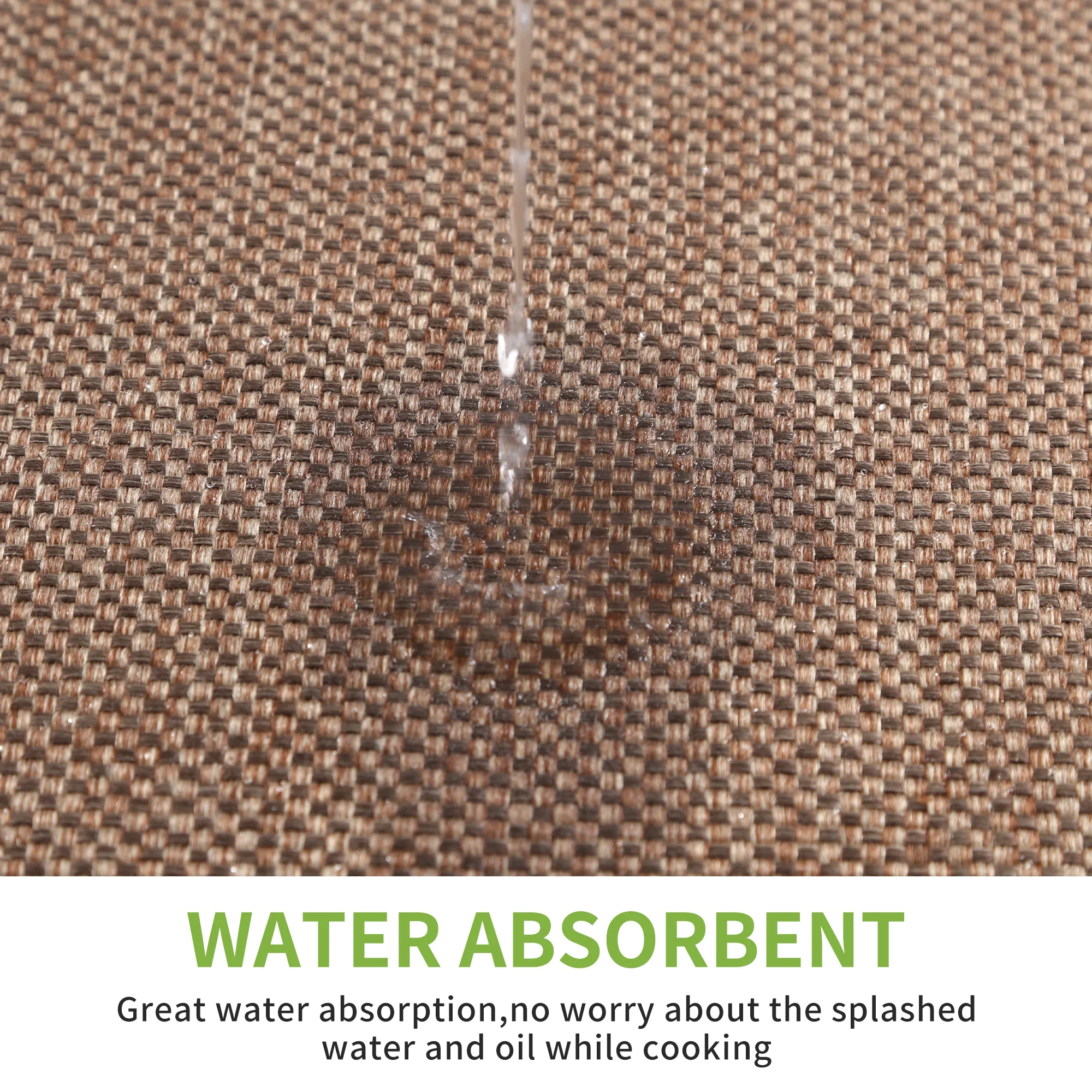 Hot selling kitchen mats for floor  Custom PVC Anti-Slip Kitchen Runner Mat  2 Piece Set