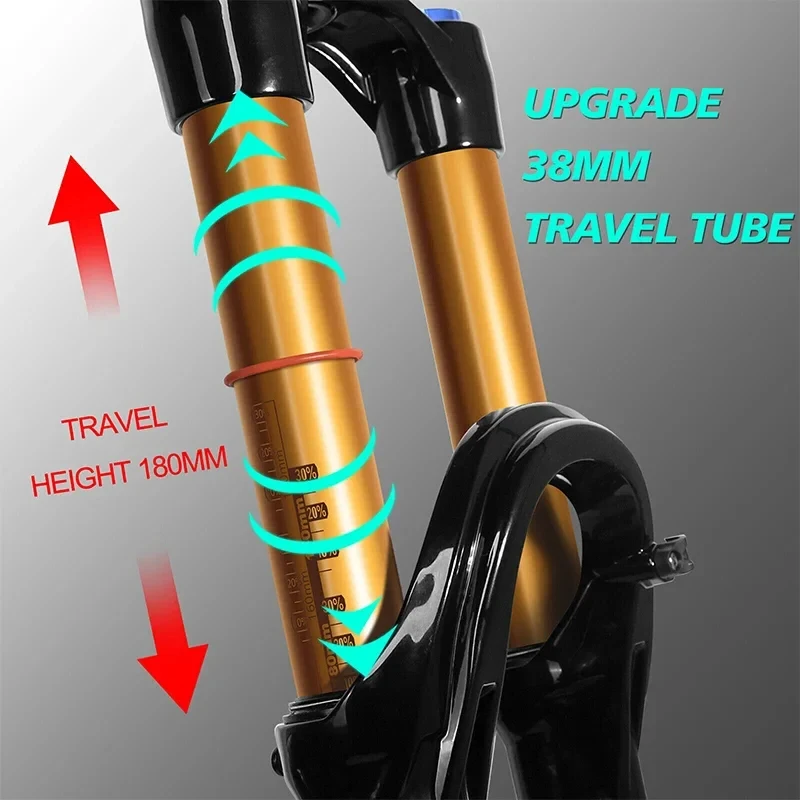 BUCKLOS MTB Bike Fork Air Suspension Fork for DH XC 15*110mm 27 5 Inch 29 Inch 180mm Travel  Air Fork Bicycle Parts