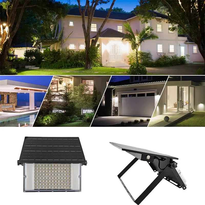 Outdoor Auto Dusk Dawn Barn Garden Garage Pathway Yard Patio Lawn TDLFR2 Bright Light Alum IP65 Solar flood Lights