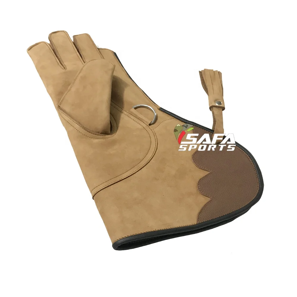 Exclusive Falcon Leather Gloves Premium Comfort & Fit Bird Handling Hawks Hunting High Grade Leather Falconry Gloves