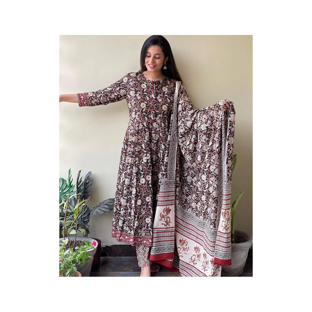 New Design Adult Indian Long Dress High Quality Custom Made Wedding Party Suit XL Girls Kurtis Low Price