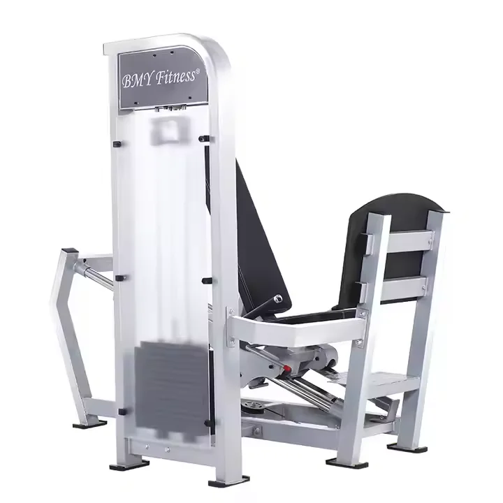 Commercial used seated leg press bodybuilding gym fitness leg trainer exercise pin loaded leg press machine..
