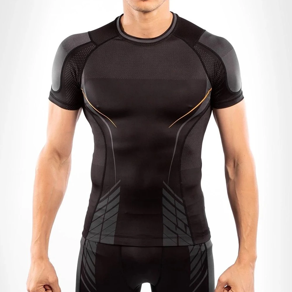 Best Quality Plain mma rash guard Short sleeve rush guard for men rash guards winter stylish Custom Blank High Quality Mma