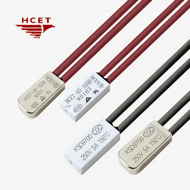 HCET KSD9700 Замена uchiya ui2 тепловой протектор 250 В 10А биметаллический переключатель температуры для электрического одеяла