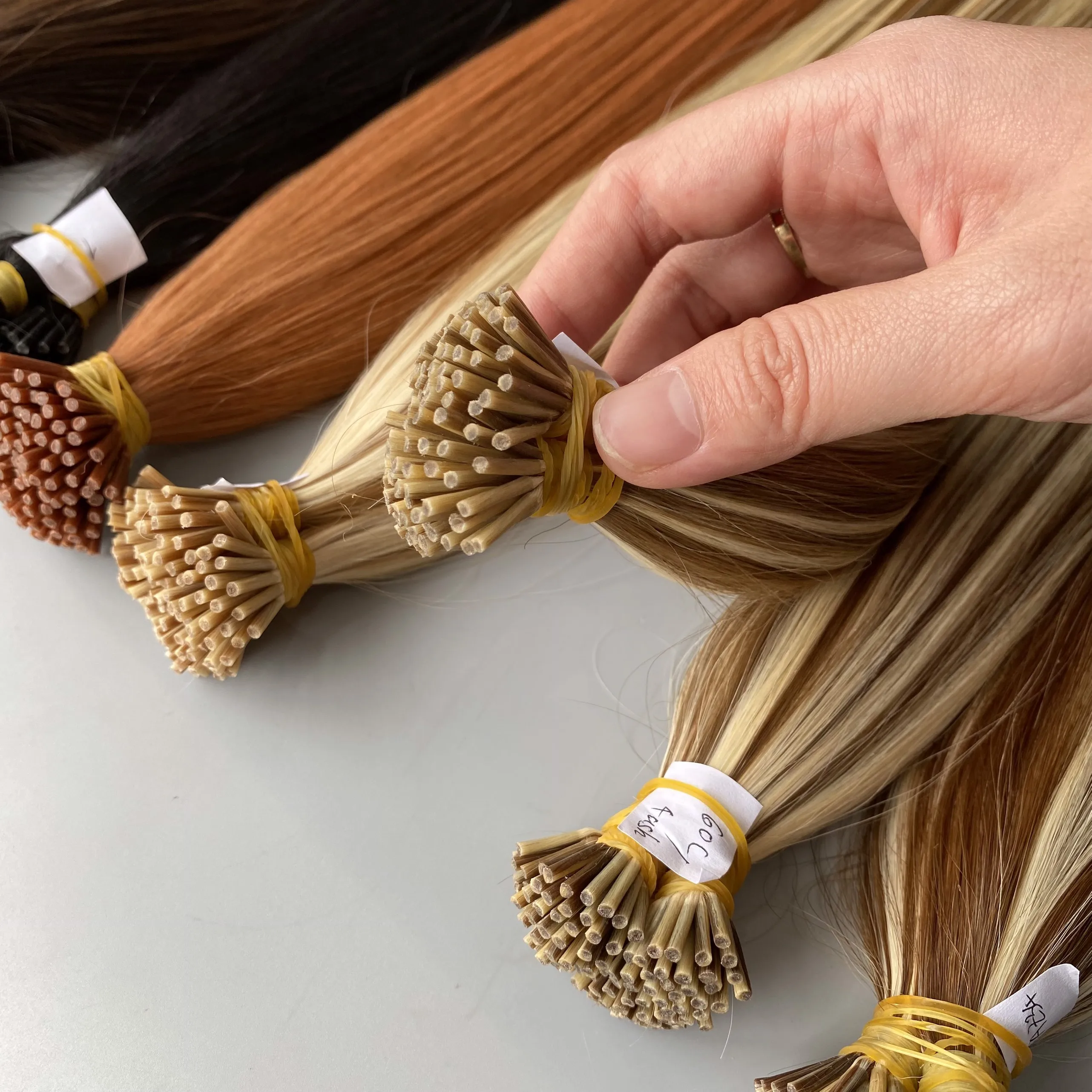 Keratin I Tips Human Hair Extensions Wholesale Remy Russian I-tip 100% Human Hair Raw Vietnamese