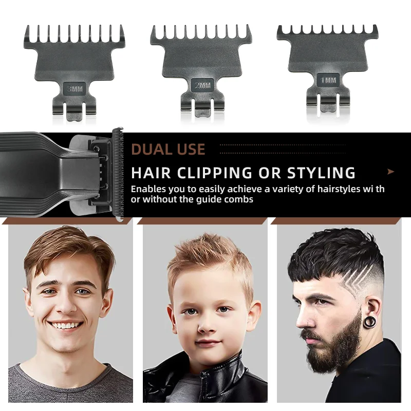 Koofex Factory Price New Model Baber Trimmer High Speed Motor T-shaped Blade 7400rpm Hair Trimmer