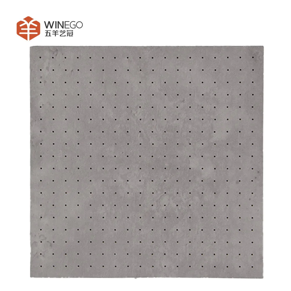 Modern Eco-Friendly Fireproof Perforated Acoustic Panel Durable Soundproof Ceiling Tile Professional Meeting Rooms Square Shape
