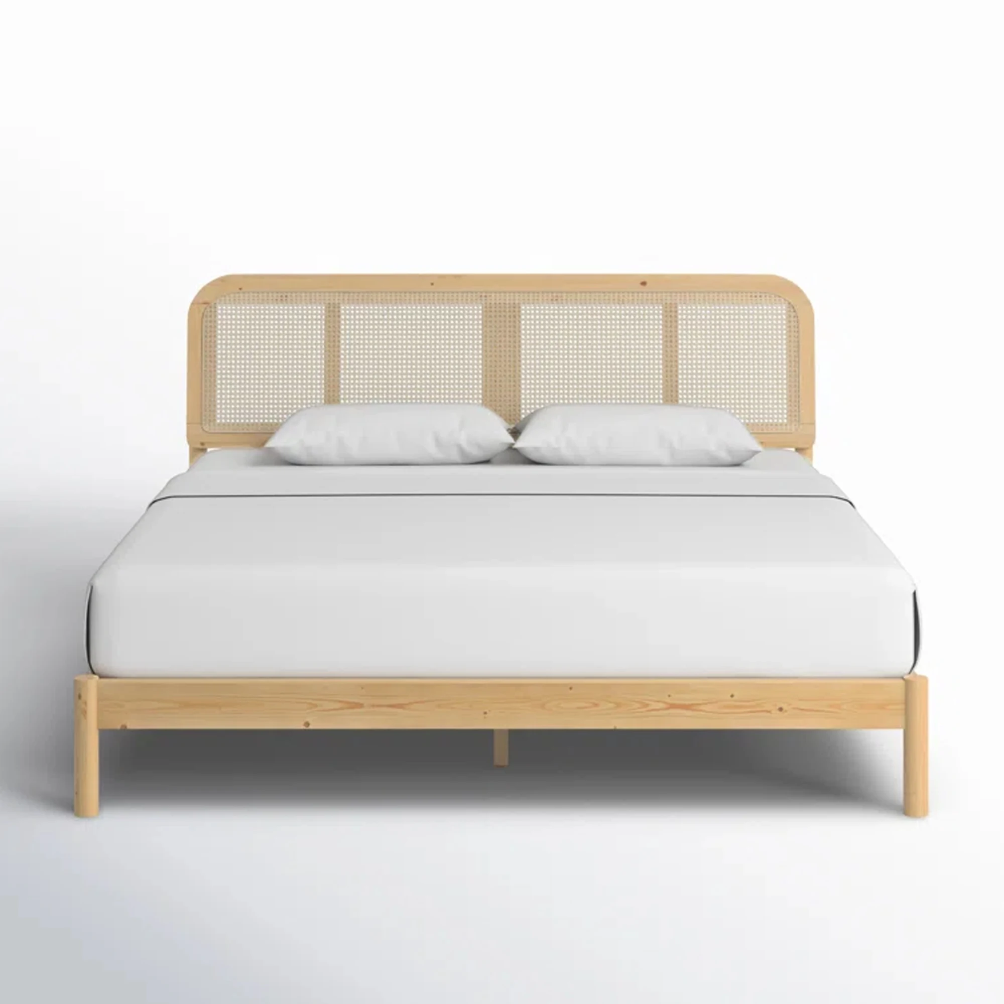 Teak Wooden Beds Home Furniture Rattan Hotel Beds Furniture-Fairy
