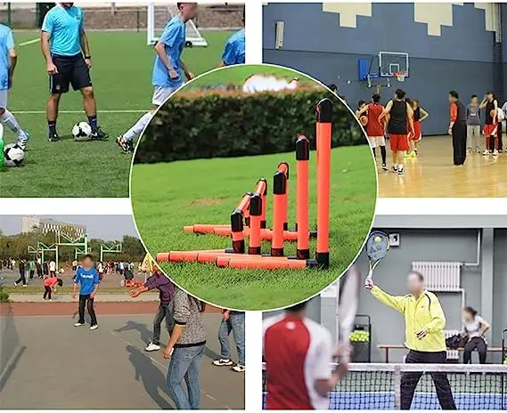 Cheap Custom Plastic Quality Sports Adjustable Field Agile Bar Portable Speed Training Athletic Soccer Football Agility Hurdles