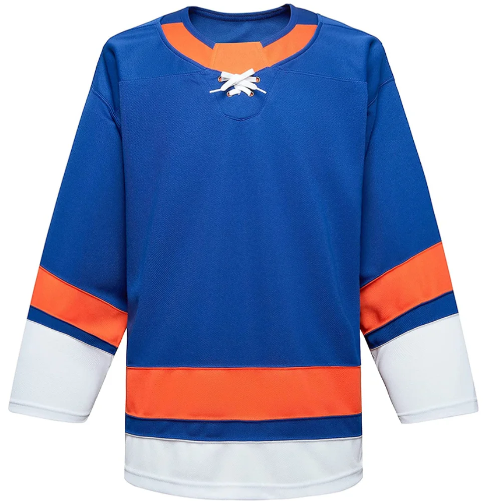 Wholesale Custom Embroidery Applique Ice Hockey Jersey 100% Polyester Hockey Jersey