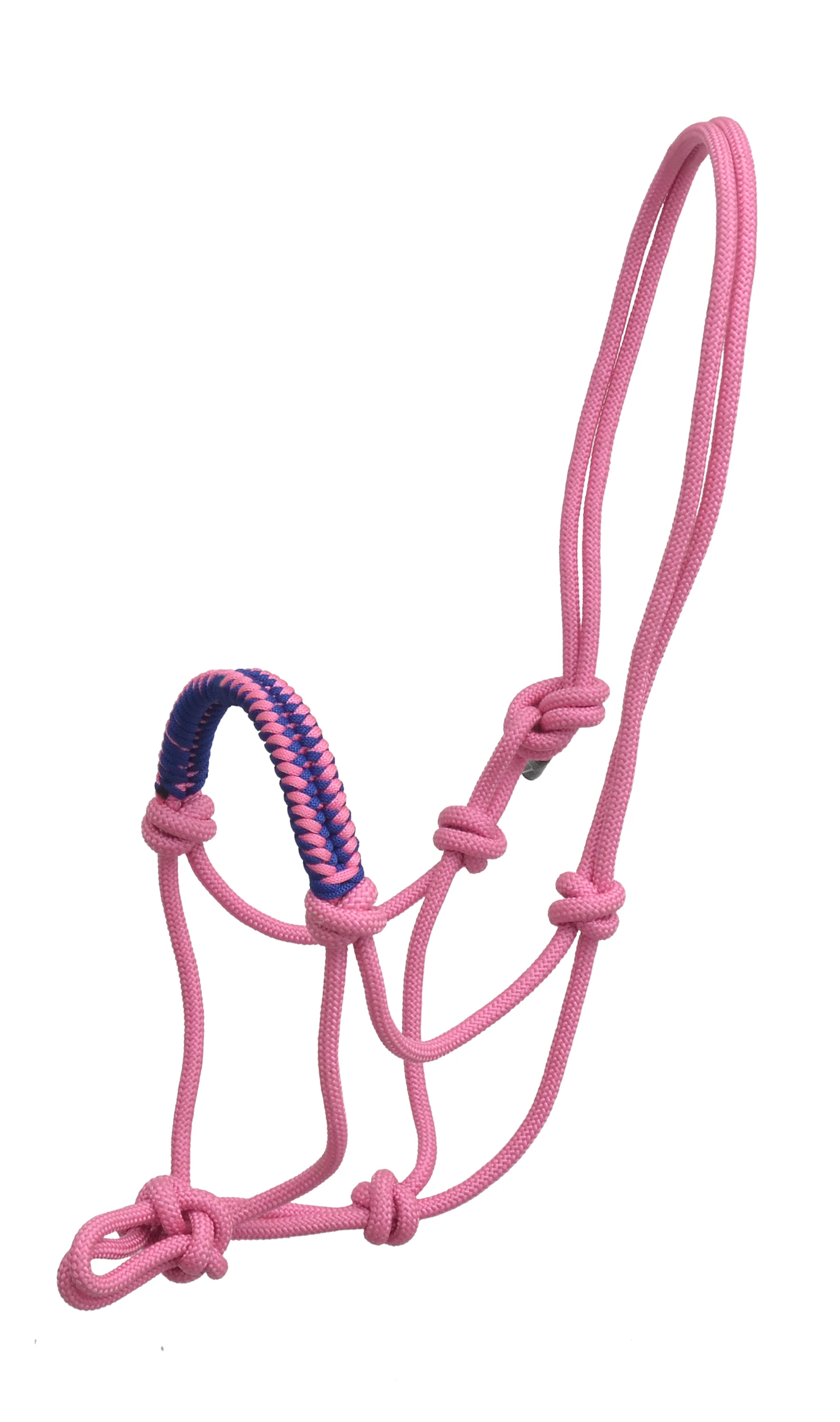 Horse Rope Halter Equestrian Hand Knotted Braided Rope Horse Riding Halter With Designer Noseband Matching lead Rope available