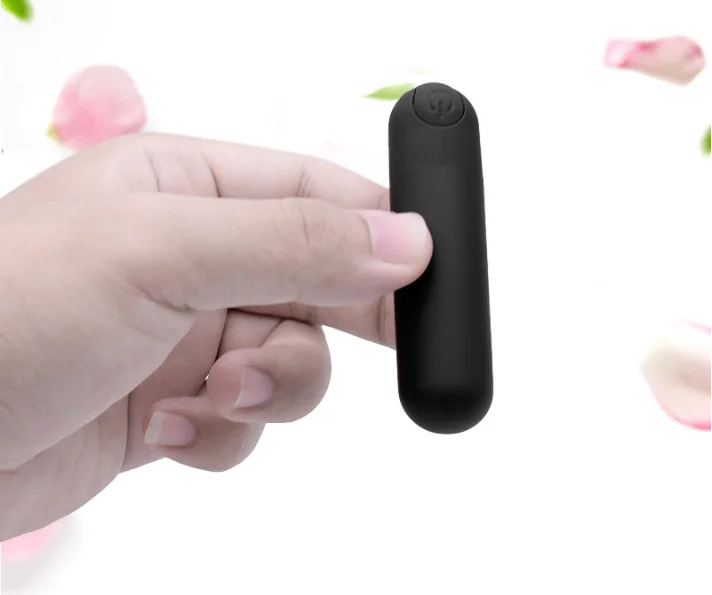 Wireless Remote Control USB Rechargeable Waterproof Mini Bullet Vibrator With Black Color