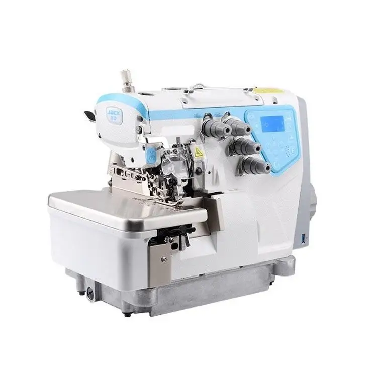 WITH Wholesales Price New Jack C5 High Speed Automatic Short Thread Tail Overlock Sewing Machine with table