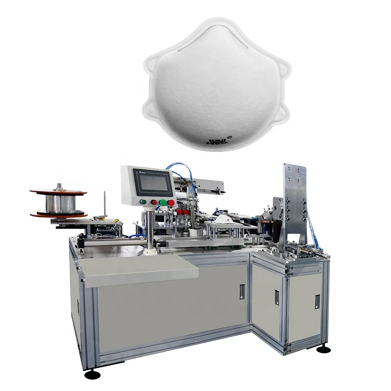 2022 Most Popular Automatic Cup Nose-Wire sealing and Pad Printing Machine for N95 Mask/KF94 Mask