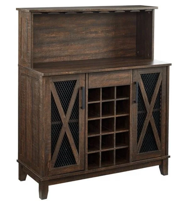 New Modern Classic Design Home Source Mahogany Bar Coffee Station Microwave Cabinet Wine Bar Cabinet