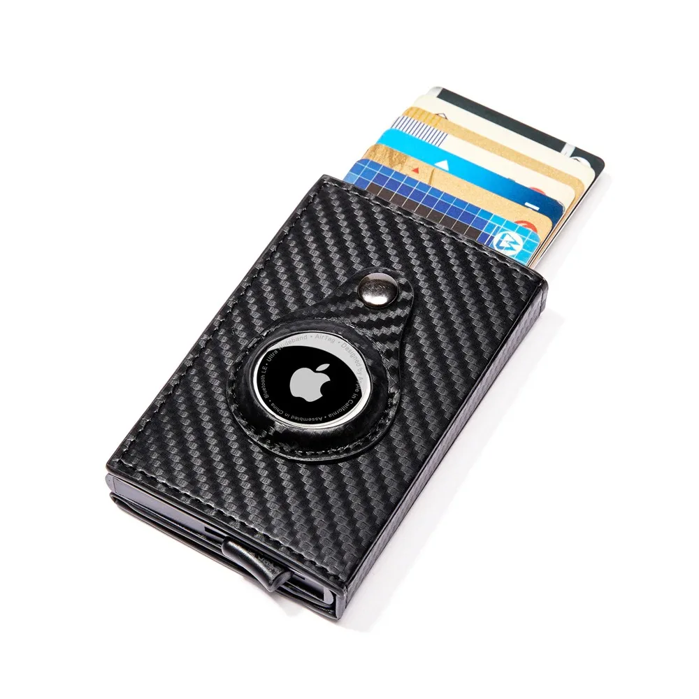 Мужской кошелек с отделением для кредитных карт и RFID-защитой из натуральной кожи индивидуальным логотипом
