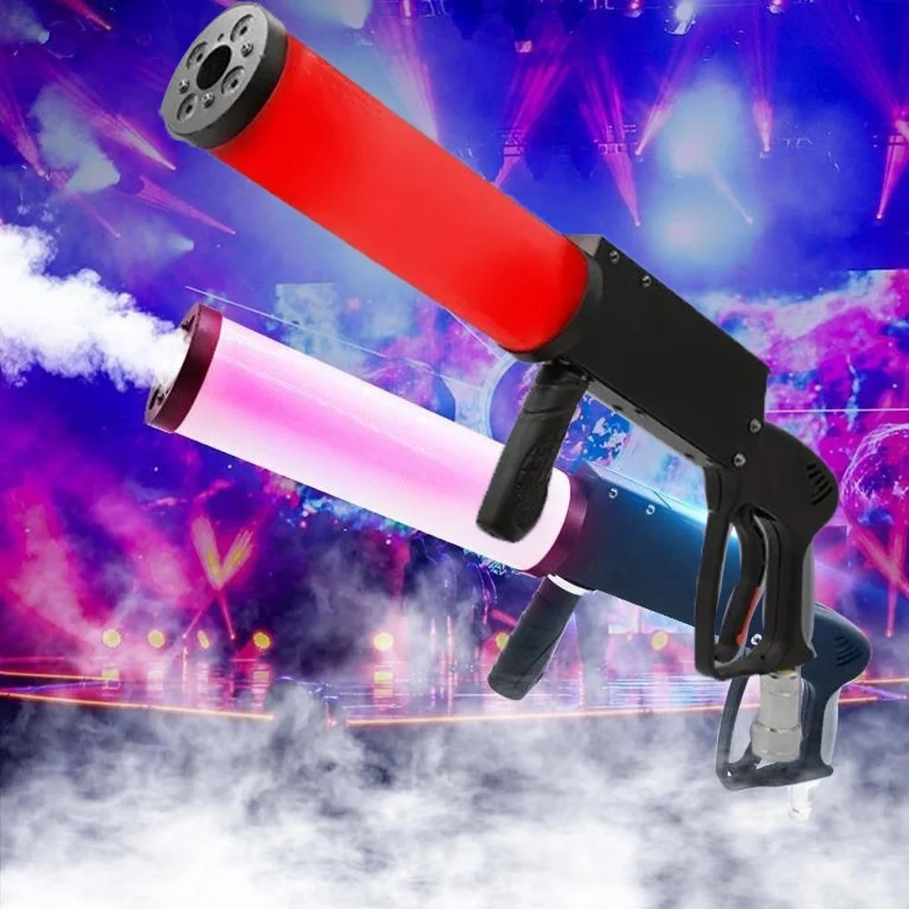 Dj Equipment Handheld Led Co2 Gun Dj RGB Party Gun Stage Special Effects Co2 Fog Gun Air Column Machine Co2 Jet