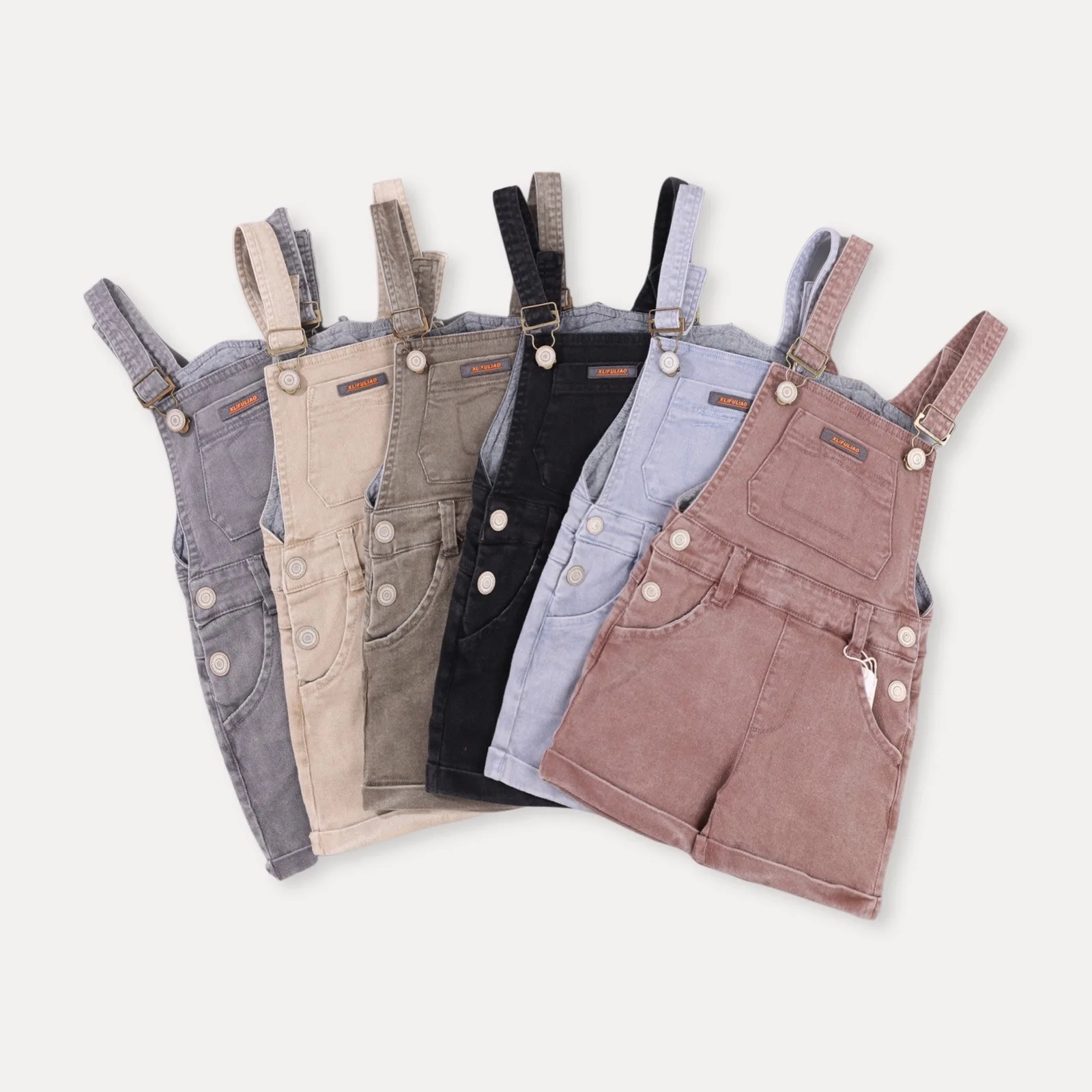 Hot Products Dungaree Baby Suspenders Romper 0-3m Hook Button Casual infant Designer Clothes Monkey Washed Overalls For Baby