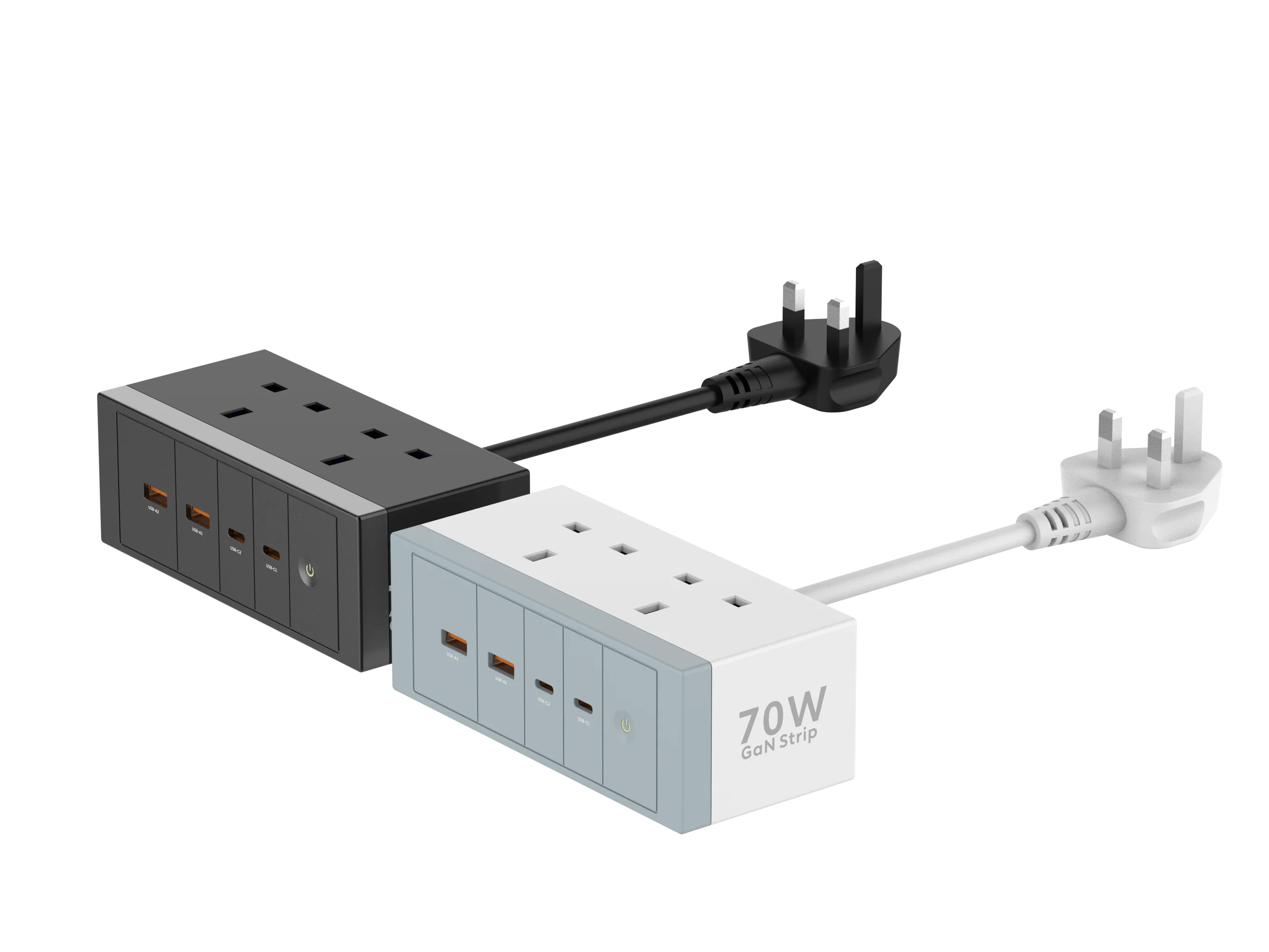 CB/CCC/ETL/PSE/ FCC/CE Factory 70W GaN USB Type C Charger Ports PD Desktop Fast Charger For iPhone Samsung  Macbook Laptop iPad
