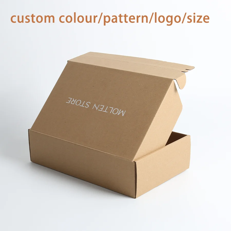 Eco Friendly Rectangle Kraft Boxes Cheap Cardboard Shipping Packaging Card Box