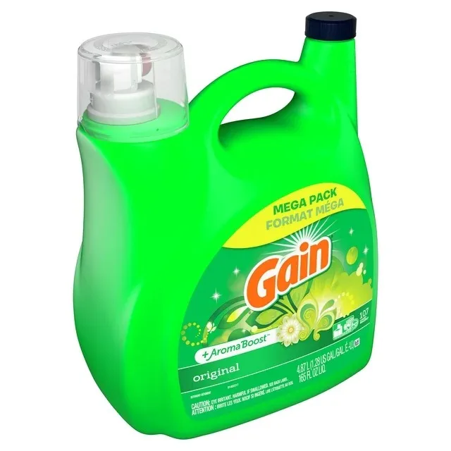 Gain Original, 107 Loads Liquid Laundry Detergent, 165 Fl Oz