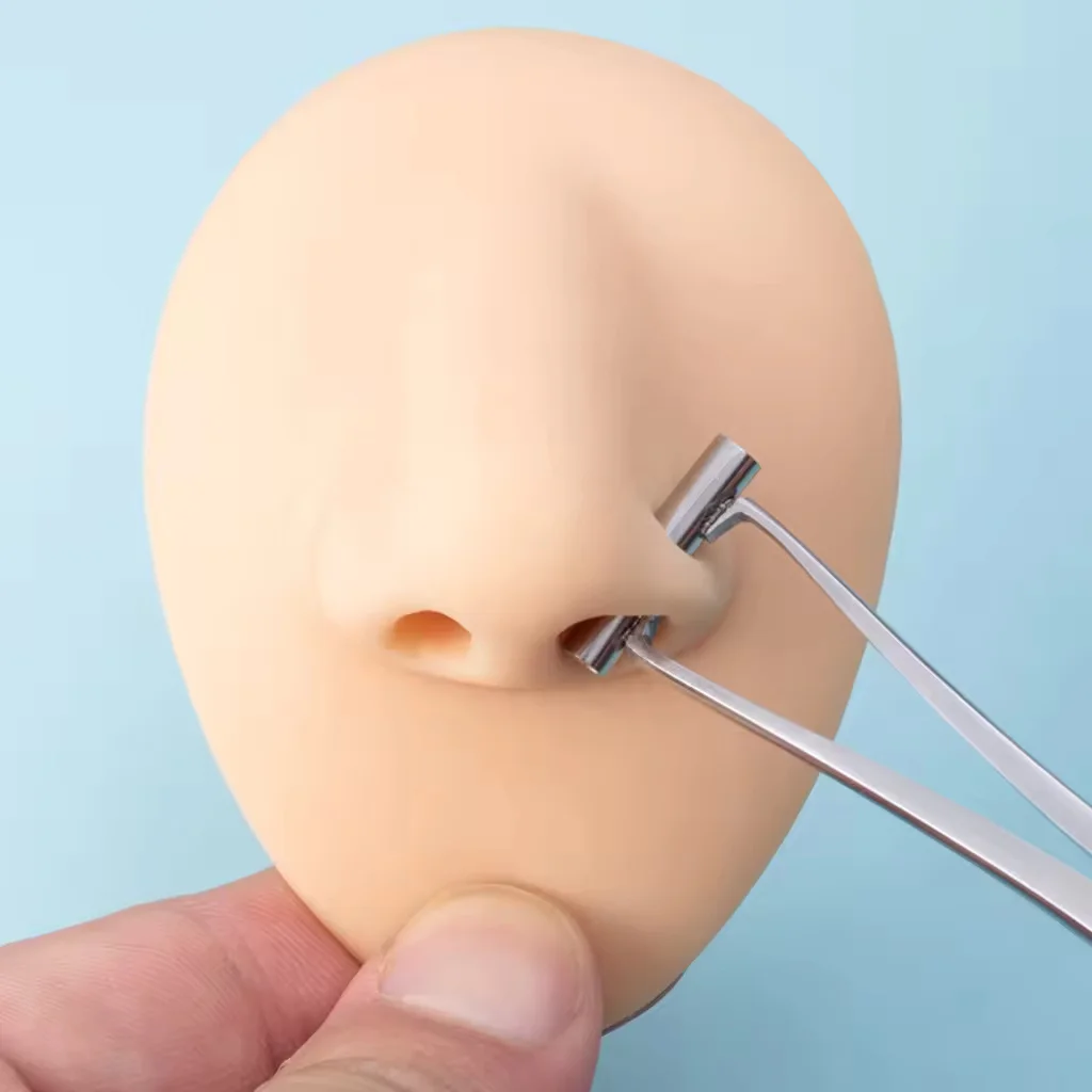 Body Piercing Forceps Stainless Steel Needle Pipe Clamp Tweezers Open Close Ring Ball Plier Lip Belly Septum Piercing Tools