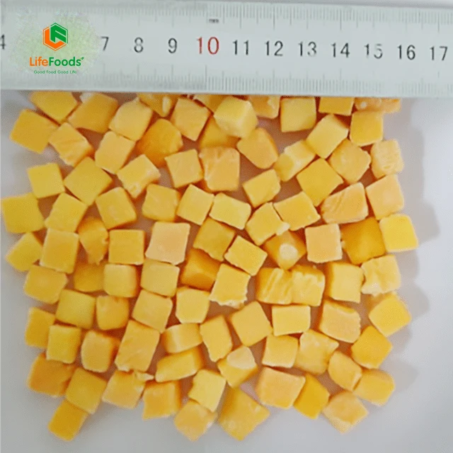 Size cutting shape life 24 months shelf package origin fruit supplier IQF Diced Mango Lifefoods from Vietnam
