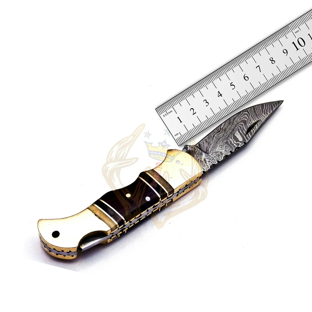 Beautiful Handle Sharp Edge Damascus Steel Folding Pocket Knife Wholesale price Portable Folding Pocket Knife