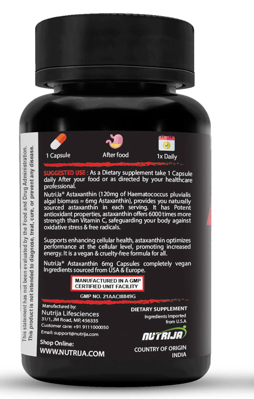 Astaxanthin 6mg - 60 Capsules