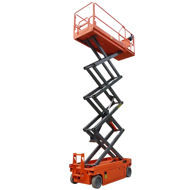 Electric Scissor Lift 6m 8m 10m 12m 14m Skylift Mobile Lifter Electric Scaffolding for Aerial Cleaning Maintenance
