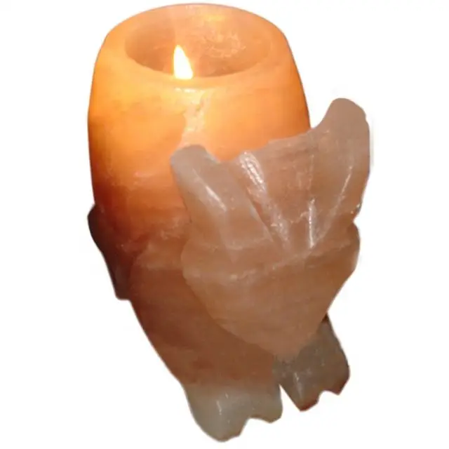 custom made modern design himalayan salt candle holder stand iron rod design tea lights shaped wrought iron