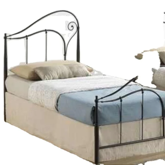 Luxury Design Wrought Iron King Bed with Acrylic Transparent Crystal Frame Clear Wood Bedroom Hotel Queen Double Sizes Available