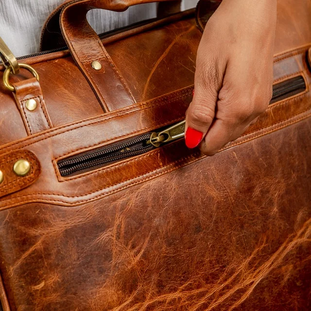 New Design Laptop Backpack Black and Brown Colors Light Weight Multi Functional 100% Genuine Leather Laptop Bag Gift For Him