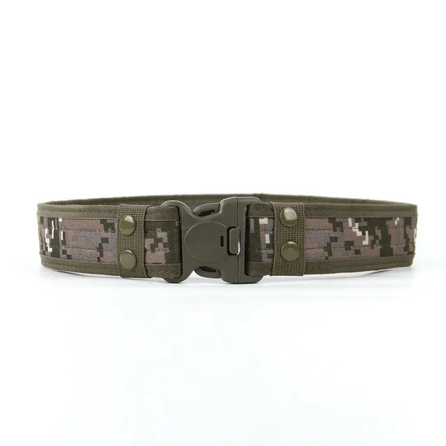 High Quality Wholesale Outdoor Heavy Duty Custom War Men Waist Buckle Hunting Adjustable Tactical Waist Belt
