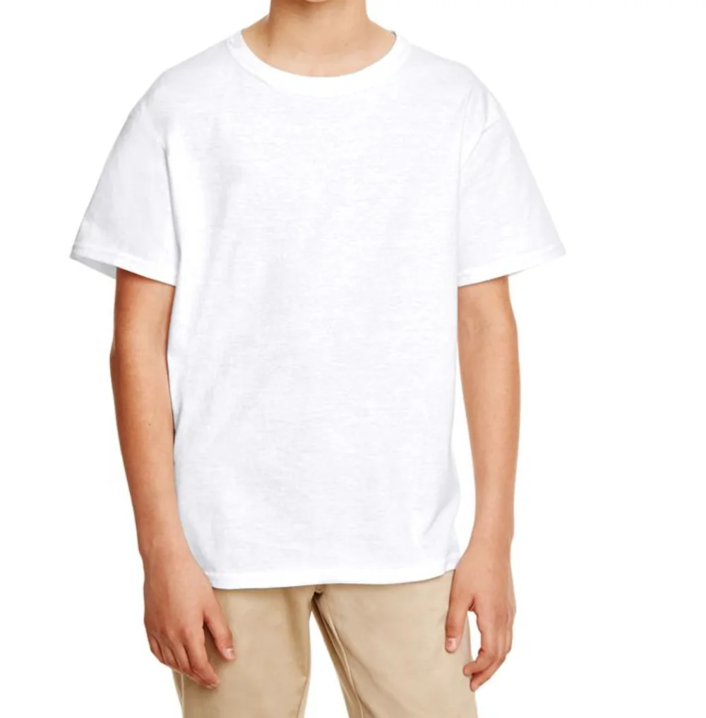 Children youth tee manufacturer Wholesale Classic t shirt Cotton Round Neck youth  tshirt Plain youth print T-Shirts