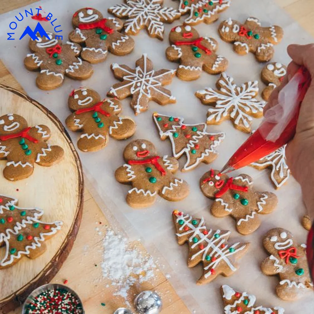 Wholesale Decorated DIY Christmas Cookies Custom Biscuits with Custom Designs
