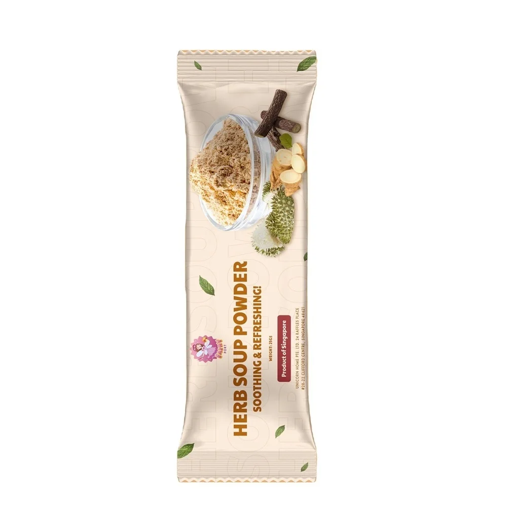 20G Ambient Herb Soup Powder Low-Calorie Singapore Instant Soup with 24 Months Shelf Life Frozen Durian White Locule Membrane