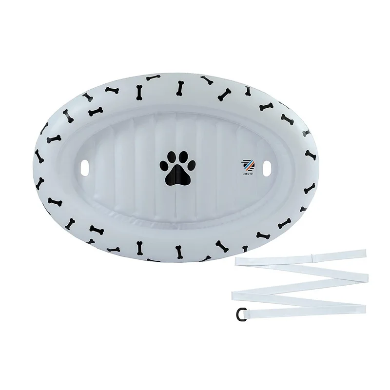 A04  Inflatable Pets Dog Pets Water Toy Floating Chair Boat dog Swimming Pool Beach Mat Swimming Pool Toy