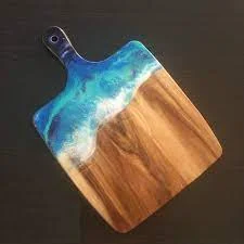 Luxury Resin Epoxy Chopping Board Eco Friendly Hand Made Resin Epoxy Chopping Board Vegetable Cutting resin Epoxy Chopping Board