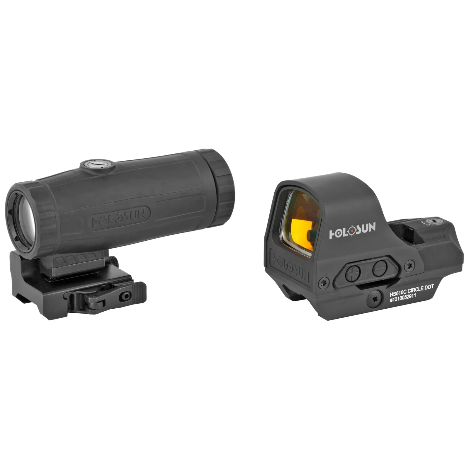 Most Selling 100% Genuine Holosun HS510c Reflex Red Dot Sigh + HM3X 3X Magnifier Combo Set Available for Wholesale Buyers
