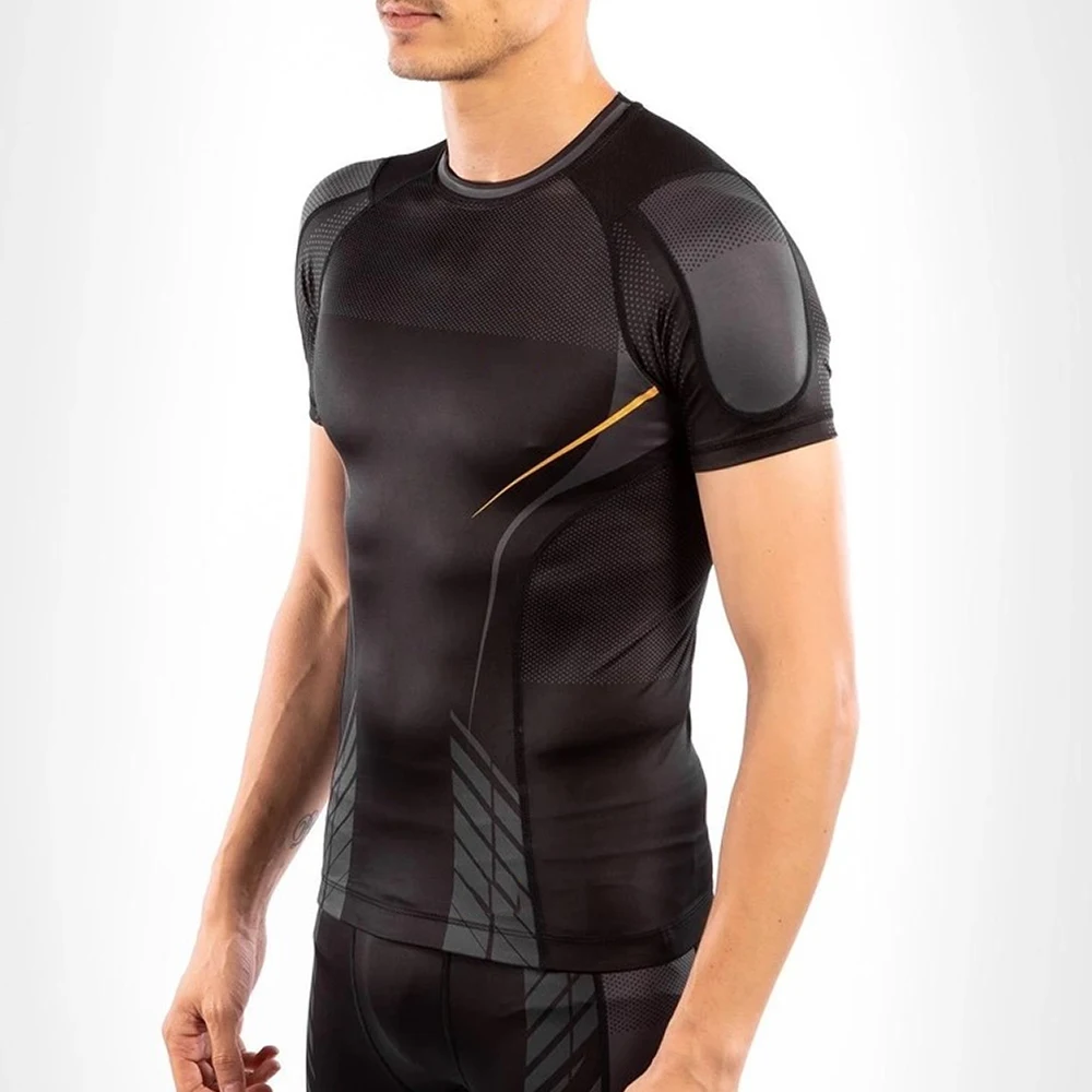 Best Quality Plain mma rash guard Short sleeve rush guard for men rash guards winter stylish Custom Blank High Quality Mma