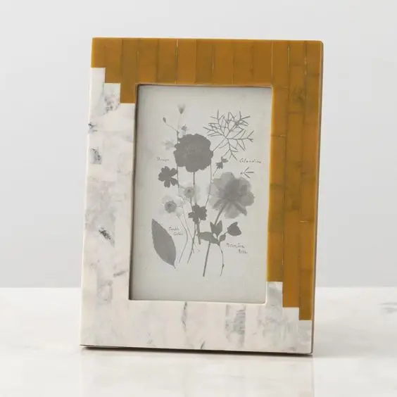 Hot Sale Miniature Wedding Gift Memorial Photo Frame Customized Bone Natural Inlay Photo Frame Top Quality