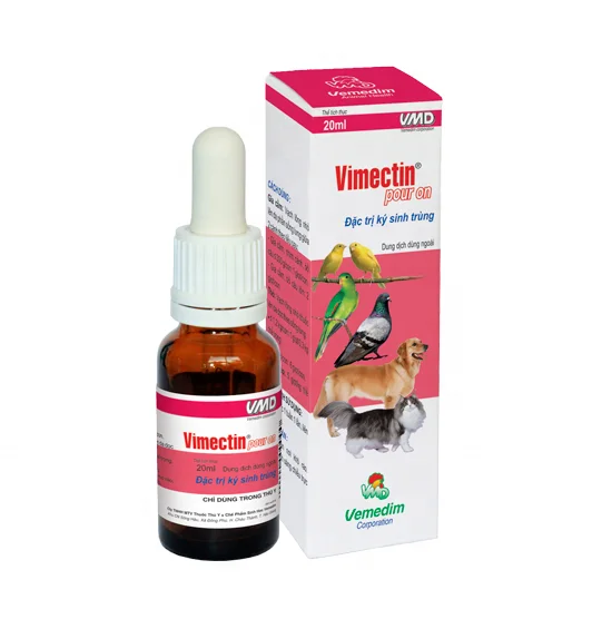 Vietnam GMP Certified Antiparasite for Pets, Vimectin pour on Reasonable Price